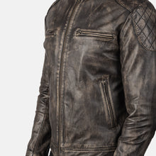 Load image into Gallery viewer, Men Gatsby Distressed Brown Leather Jacket