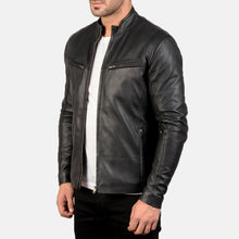 Load image into Gallery viewer, Ionic Black Leather Jacket
